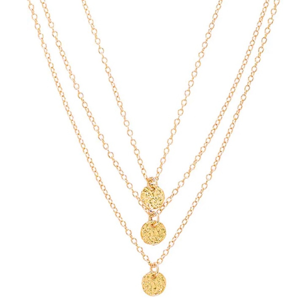 Gorjana 3 Disc Necklace in Gold